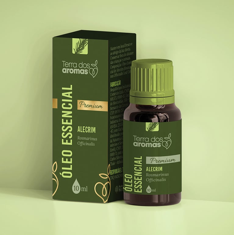 Design de embalagem para óleo essencial Poderes da Natureza