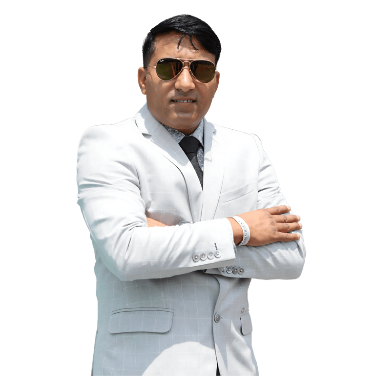 Portrait of Mintu Yadav, motivational speaker and entrepreneur.