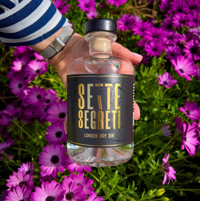 a person holding a bottle of selte selte segreit