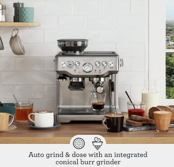 Breville Barista Express Espresso Machine BES870XL, Brushed Stainless Steel