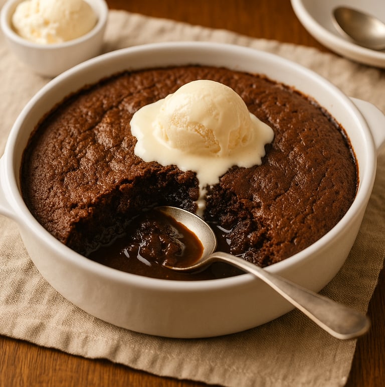 Chocolate self-saucing pudding
