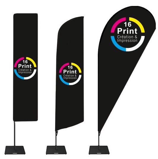 impression drapeau 16 Print charente