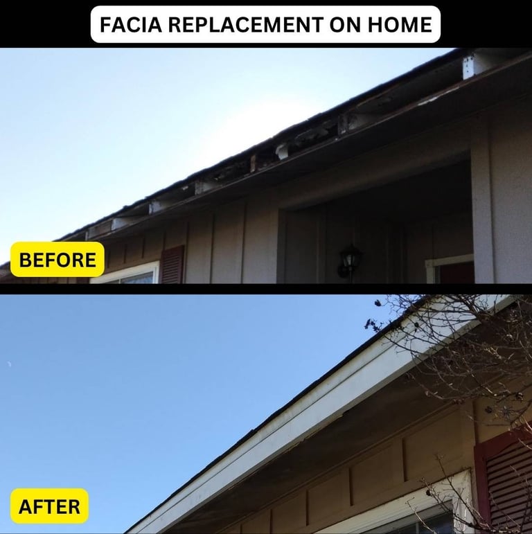 Fascia repair on house in Fresno, CA
