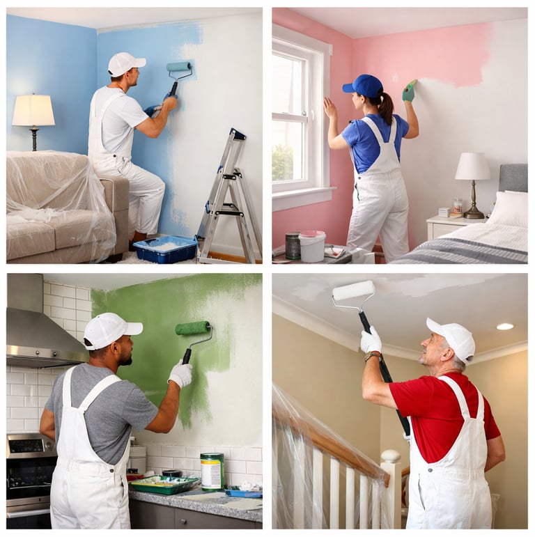 Painting all colors in all rooms of a home