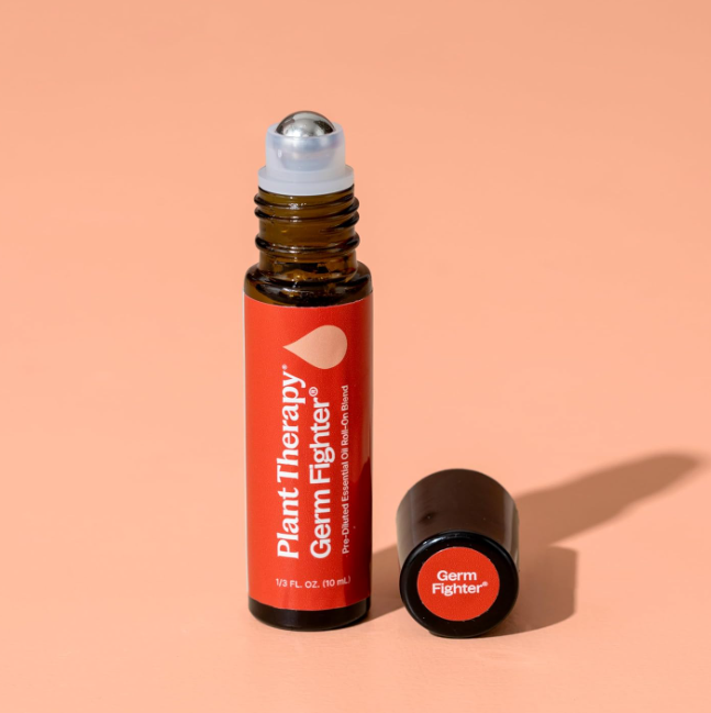 Plant Therapy Organic Germ Fighter essential oil roll-on  certified organic non-toxic immune support