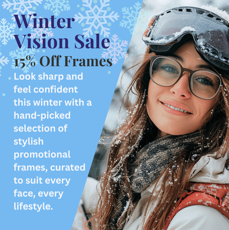 a woman wearing a winter hat and goggles with a snowboarder