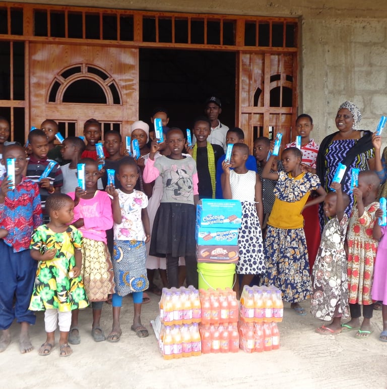 Together photo with orphans