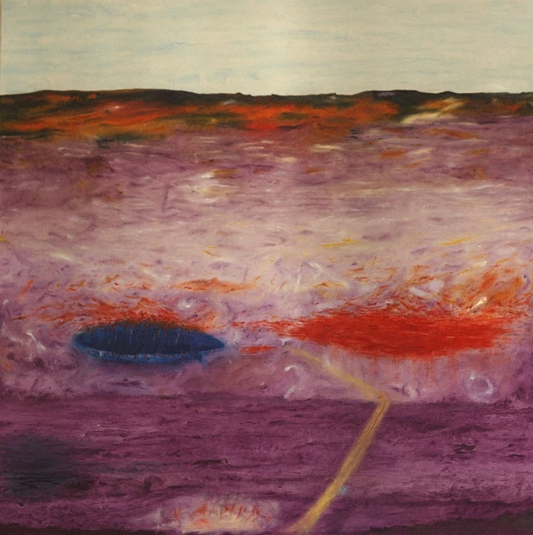 Landscape 2. Oil on canvas. 2020. 102 x 102 cms
