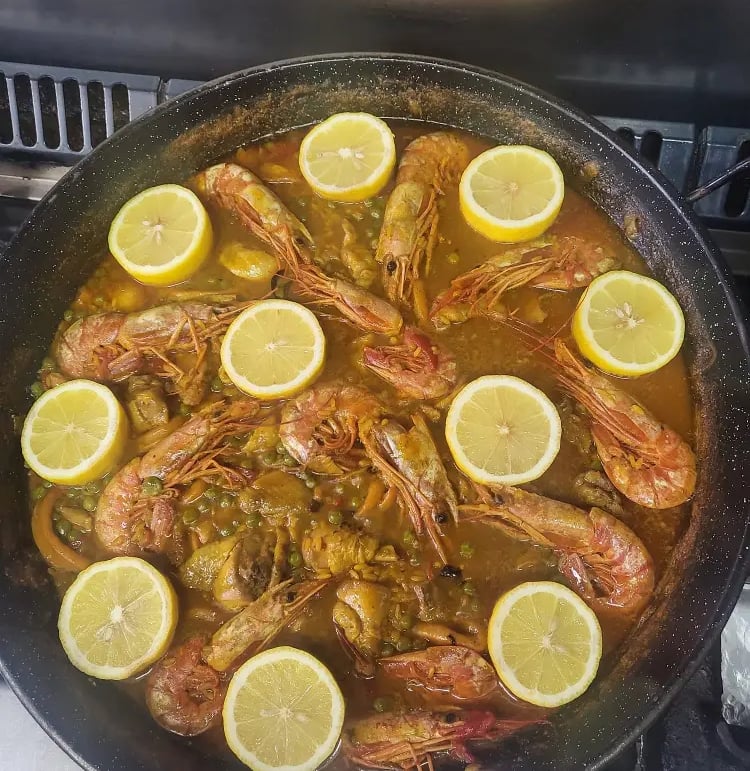 espectacular paella de encargo