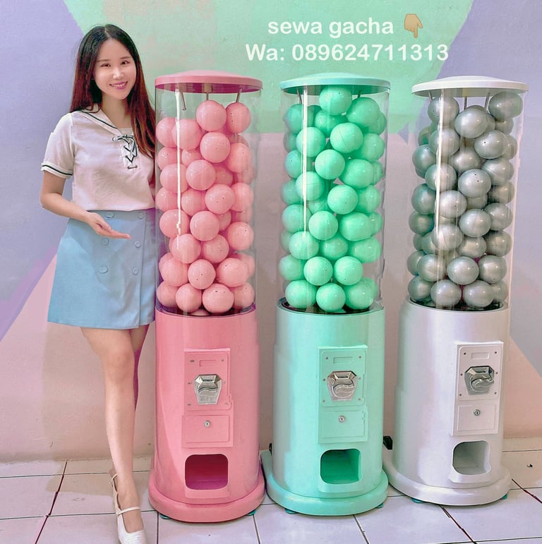 jasa sewa dan rental mesin gacha / gachapon