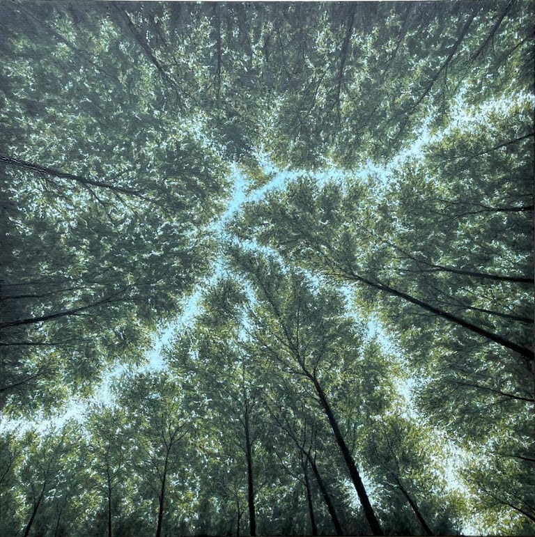 Tableau peinture à l'huile - Canopée