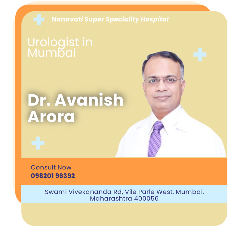 A graphical representation highlighting Dr. Avanish Arora as the Best Urologist in Mumbai.