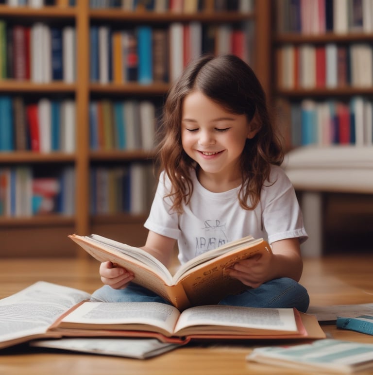 A vibrant, engaging children's book open with colorful illustrations and joyful characters.