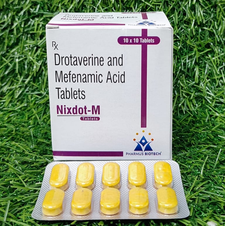 Drotaverine and Mefenamic Acid Tablets (Nixdot-M)