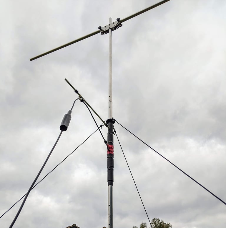 Pro Antennas Guying kit on the I-Pro Traveller