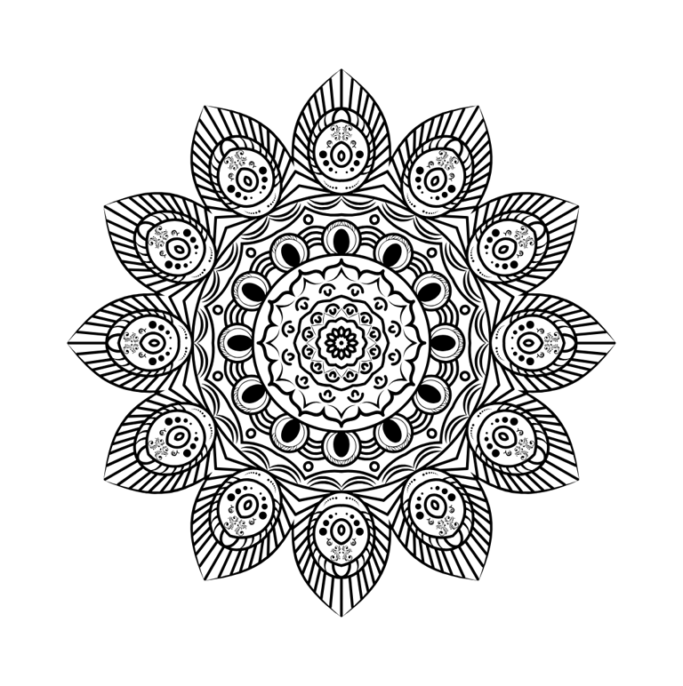 Mandala Colouring Page