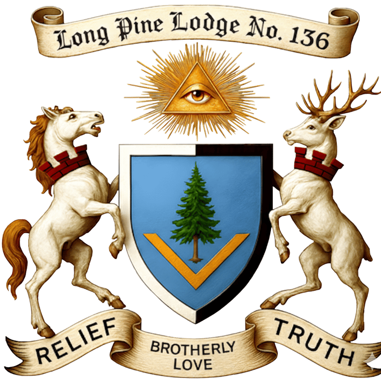 Armorial Bearings of Long Pine Lodge No. 136
