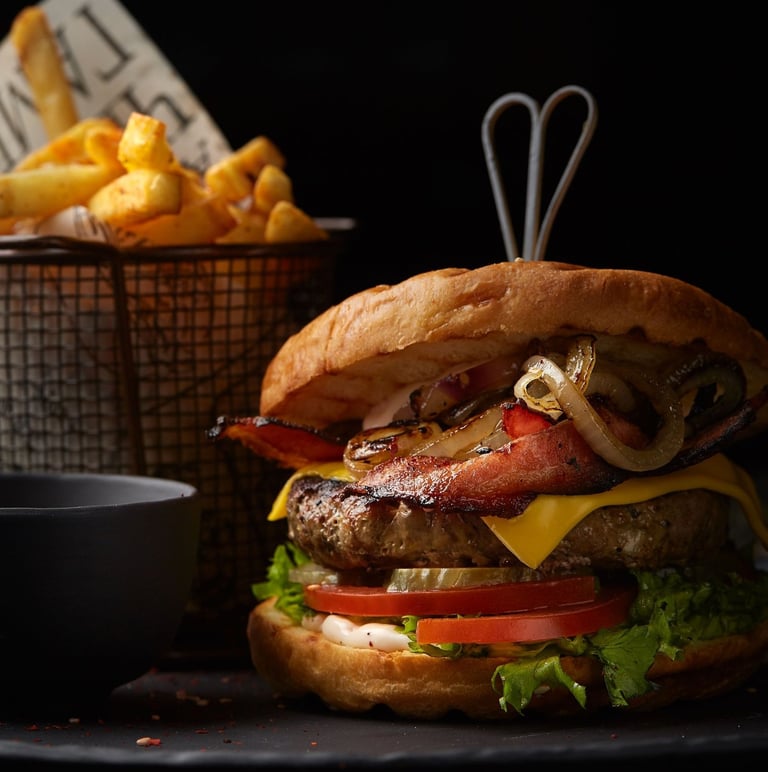 a hamburger