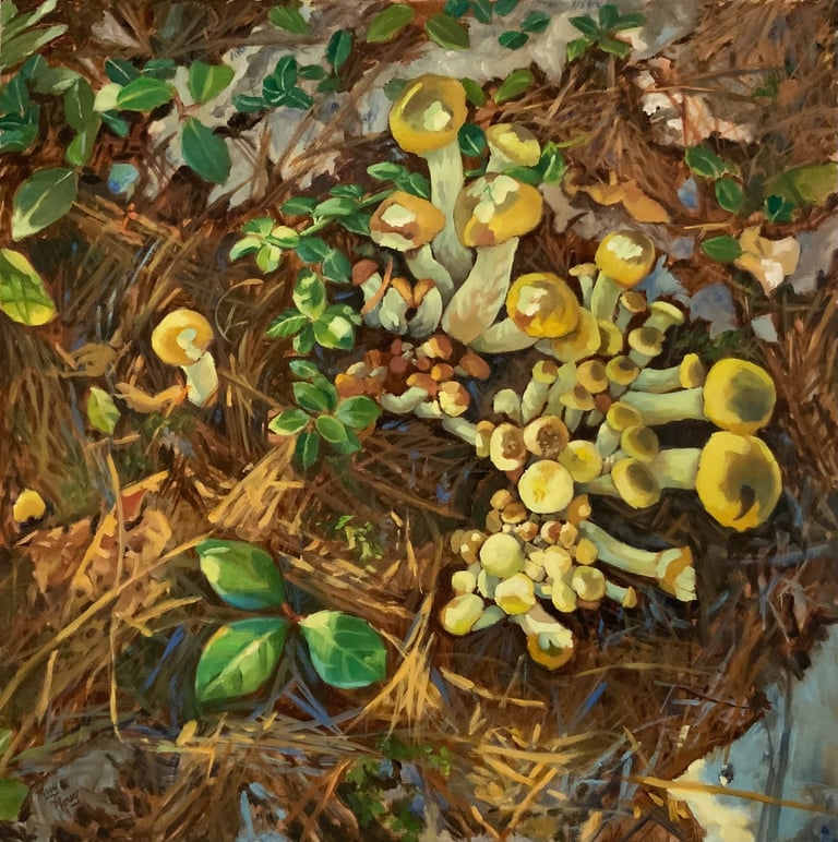 RECIRCLING - Painting by Mary Morey