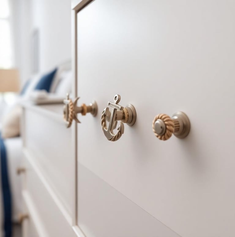 a dresser with a white dresser and a bed