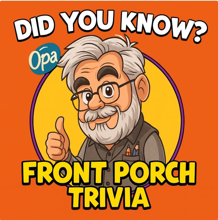 Join E.B and Opa on Facebook and other social media platforms with Front Porch Trivia!