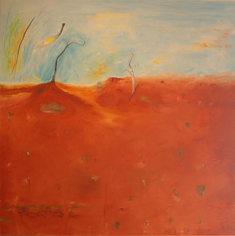 Bush Landscape. Oil on canvas. 2022. 122 x 122 cms