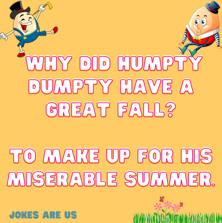 joke with text and humpty dumpty pics on top