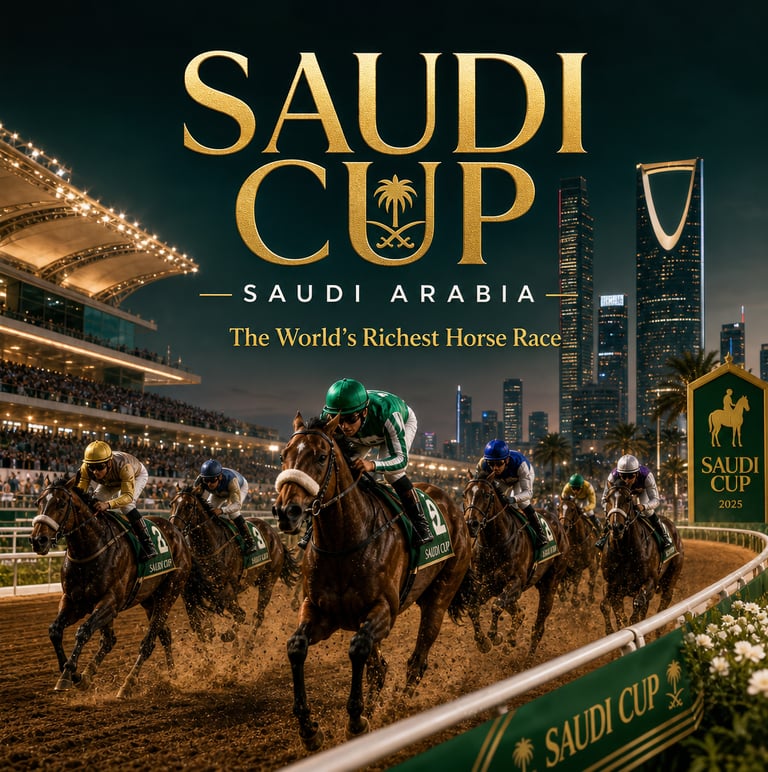 Saudi Cup horse race at Racecourse Riyadh Saudi Arabia كأس السعودية سباق الخيل في الرياض