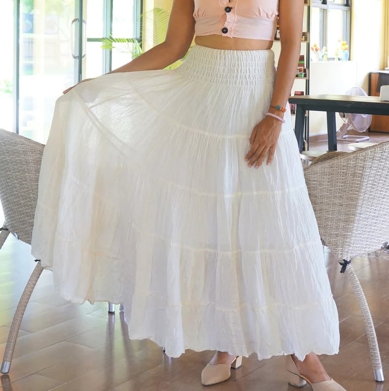 White Maxi Skirt