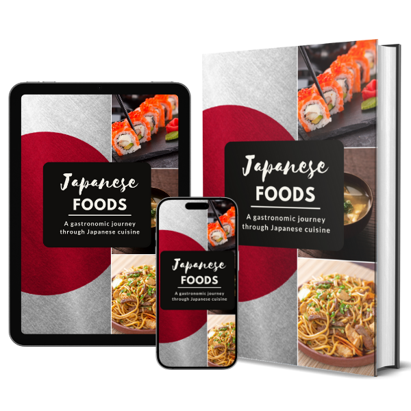 Cover of the eBook Japanese Foods - A gastronomic journey through Japanese cuisine