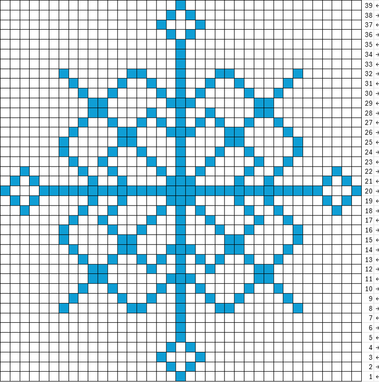 a cross stitch or crochet tapestry pattern