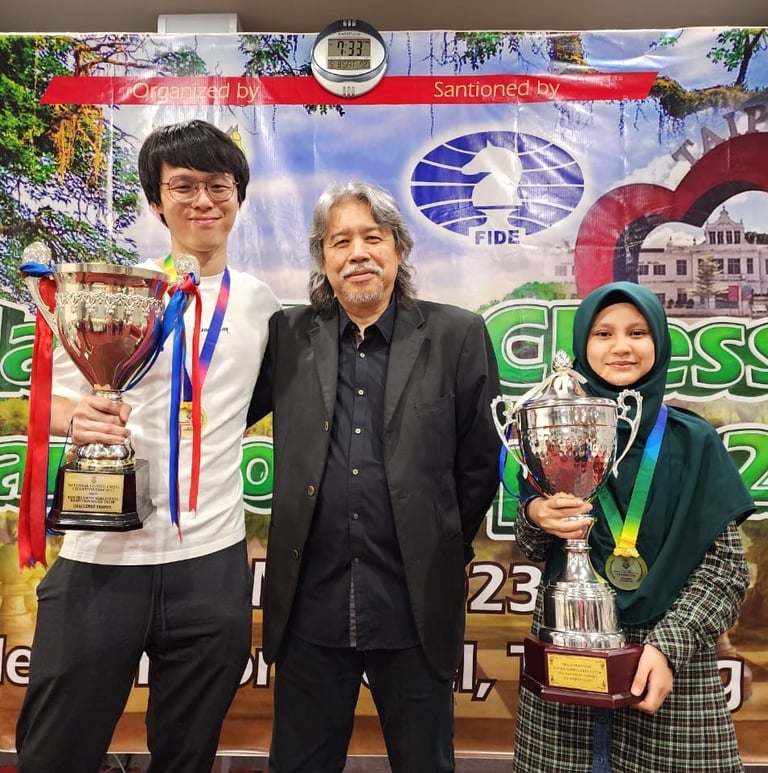 Malaysian Chess Championship 2023, Lim Zhuo Ren National Champion And Ainul Mardhiah Women Champion