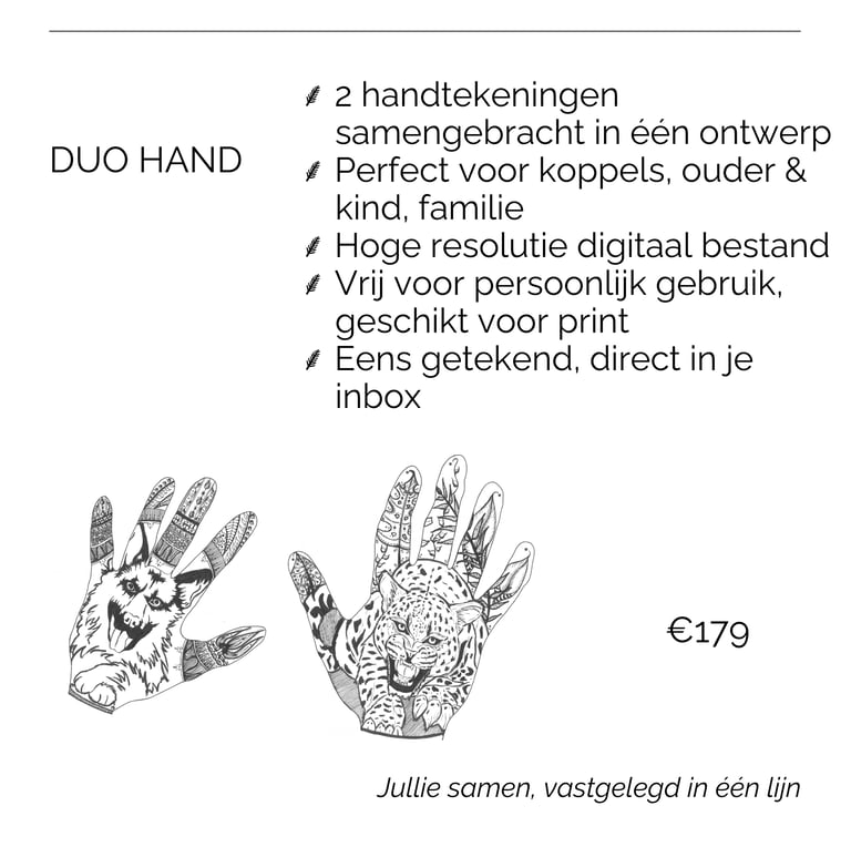 stap 1 kies welke samenstelling - duo hand