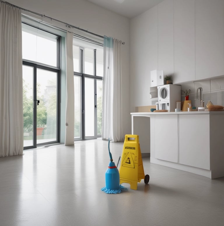 yellow curtained glass building