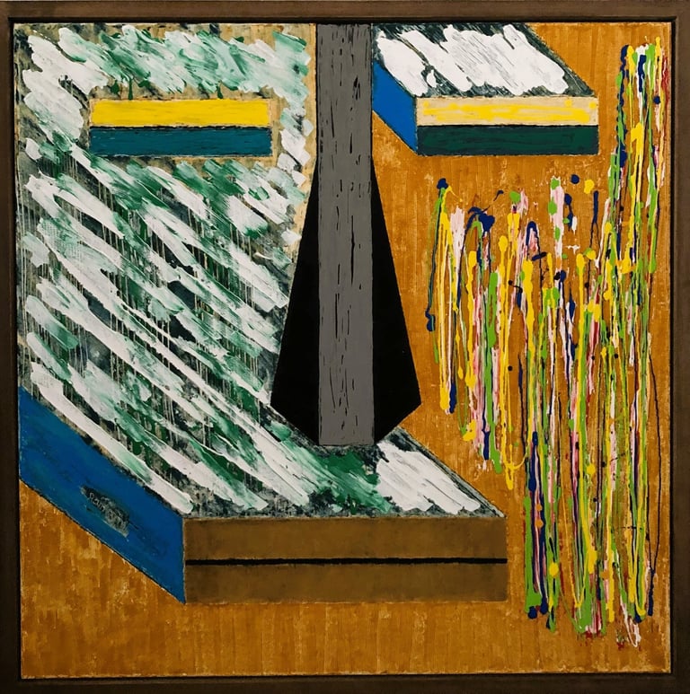  100cm x 100cm painting on cotton with plant based and mineral dyes