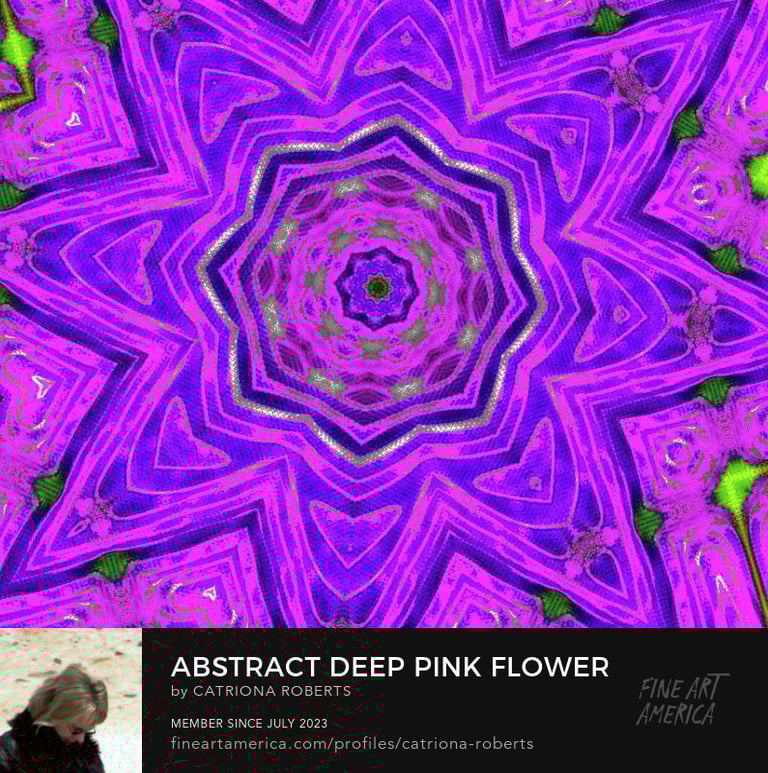 Digital image featuring Abstract Pink Flower Design.