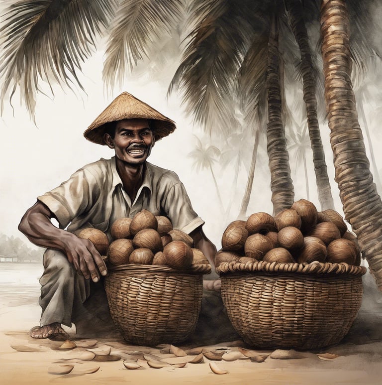 brown wooden table in room with leaves
