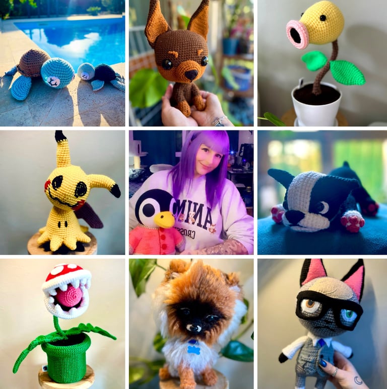 créatrice captain crochet Jeanna amigurumi toulon creation personnalisée manga jeux vidéos