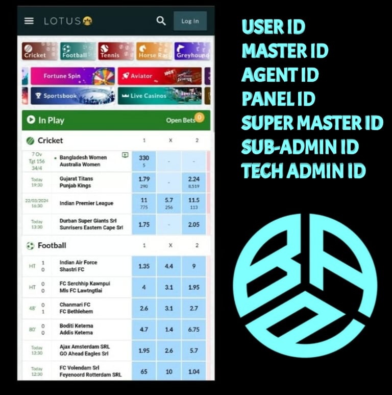 Lotus Book 247 Betting ID: भारत का नंबर 1 मास्टर और एडमिन पैनल प्रोवाइडर (Trusted Work)
