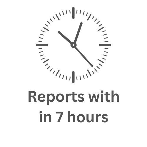 reports with in 7 hours blood test at home