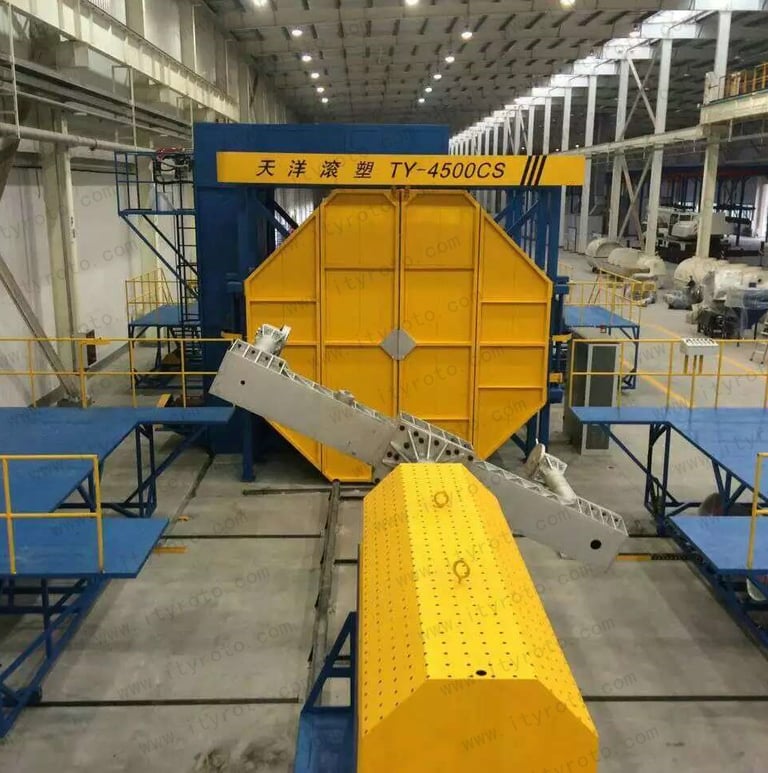 shuttle rotomolding machine