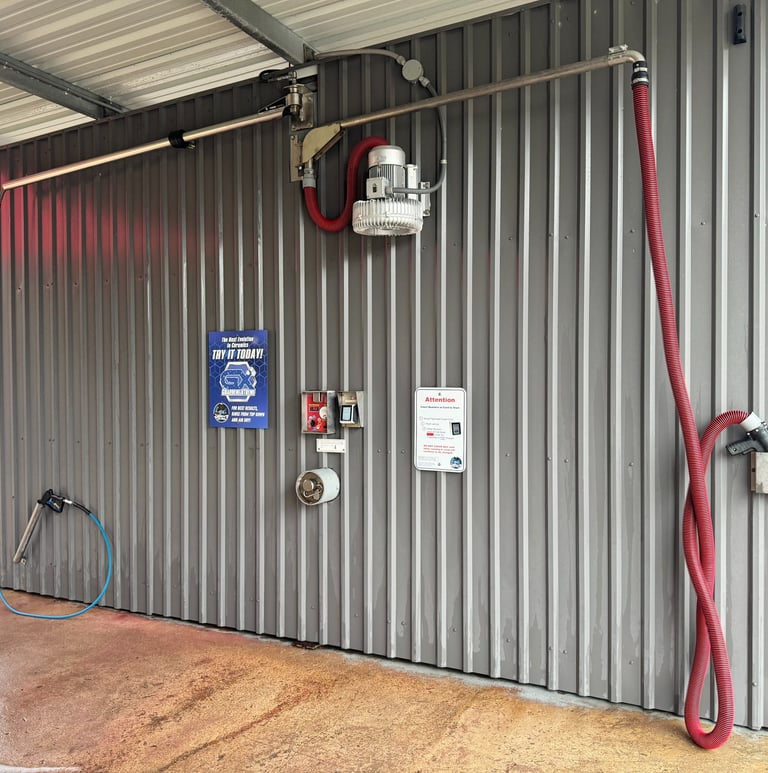 Diskin Air Dryer in Car Wash Bay