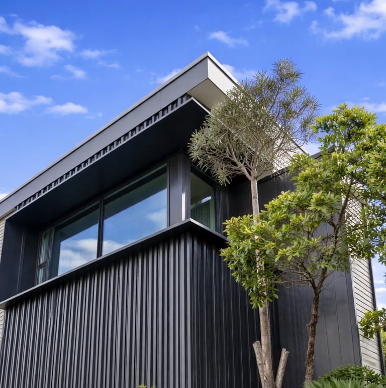 Modern reclad home - CHR Builders