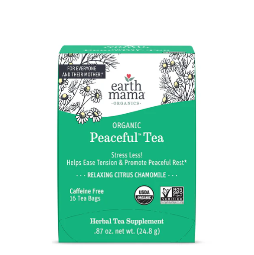 Earth Mama Organic Peaceful Tea for relaxation