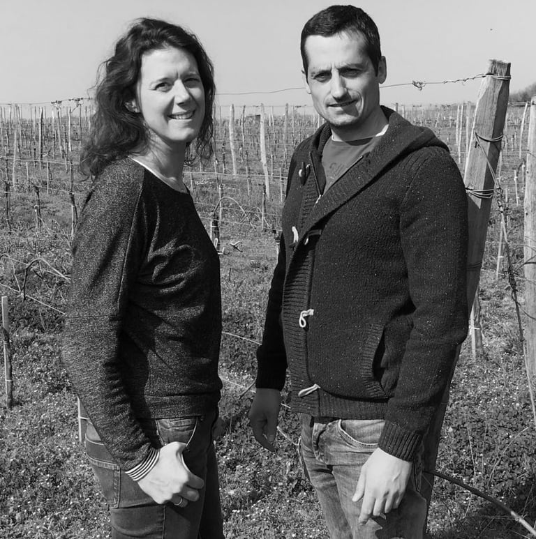Catherine et Jérôme dans leur vigne