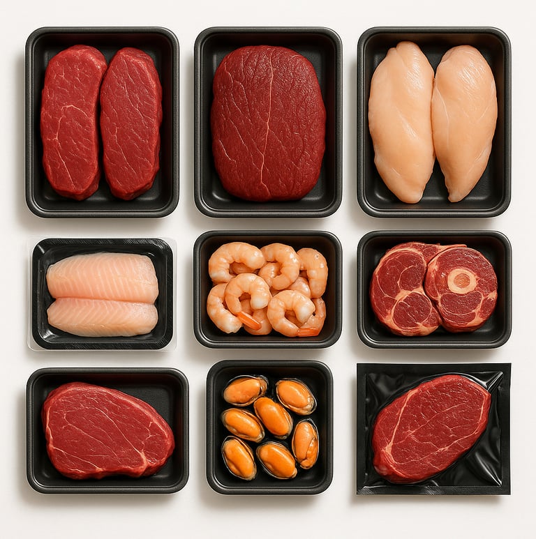 Halal meat and seafood products for international export