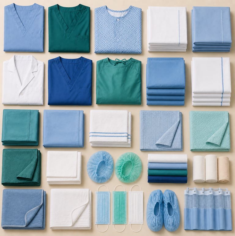 Medical and healthcare textile solutions for hospitals.