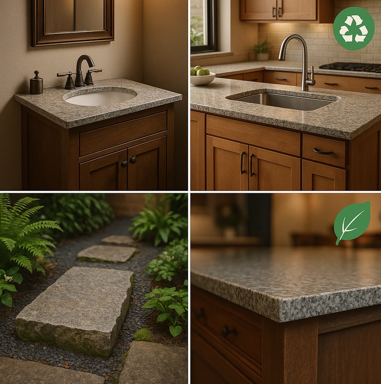 Reuse of left our granites