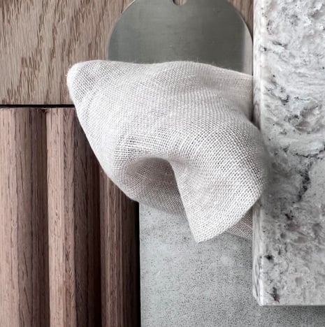 natural material sample board close up