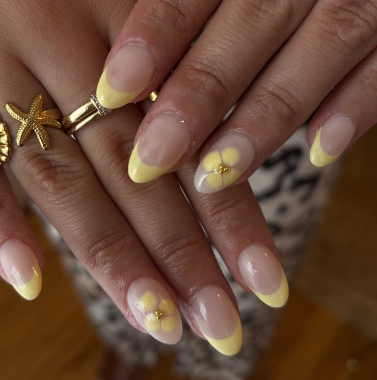 a woman's hands with a ring on her finger